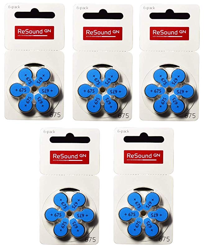 battery size 675 amazing hearing free