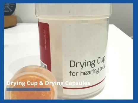 Drying cup & Drying capsules - amazing hearing sg